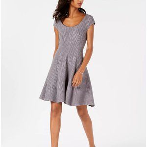 Signature by Robbie Bee Metallic Silver Dress - Plus size